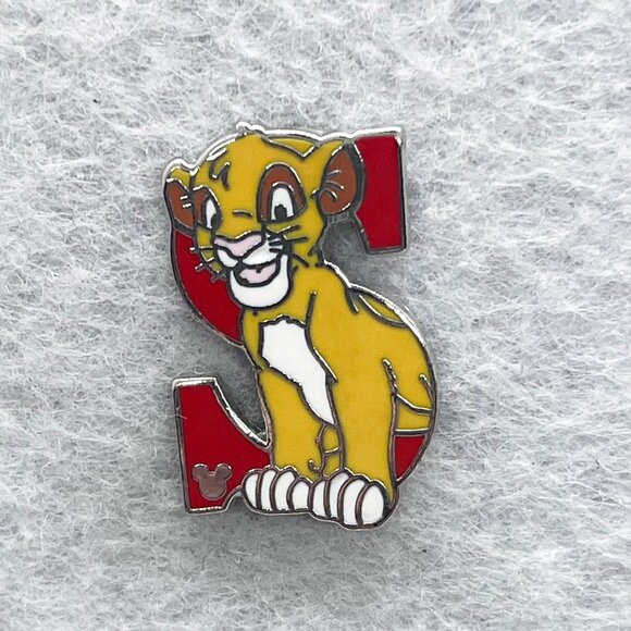 🔮 5/$25 Disney Alphabet The Lion King S For Simba Pin - Picture 1 of 3